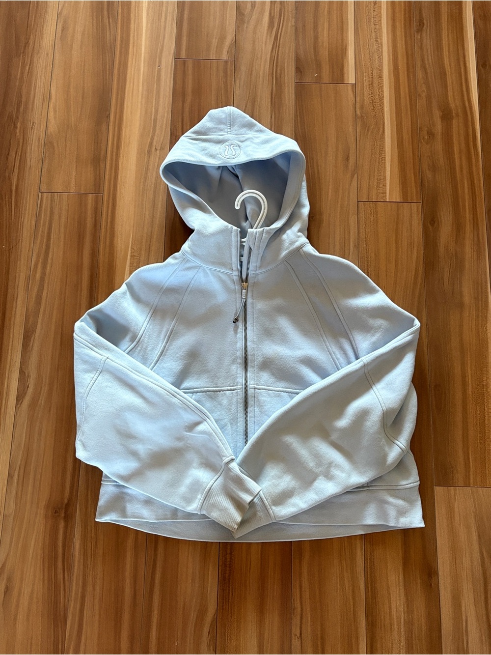 Women Lululemon Light blue scuba hoodie
